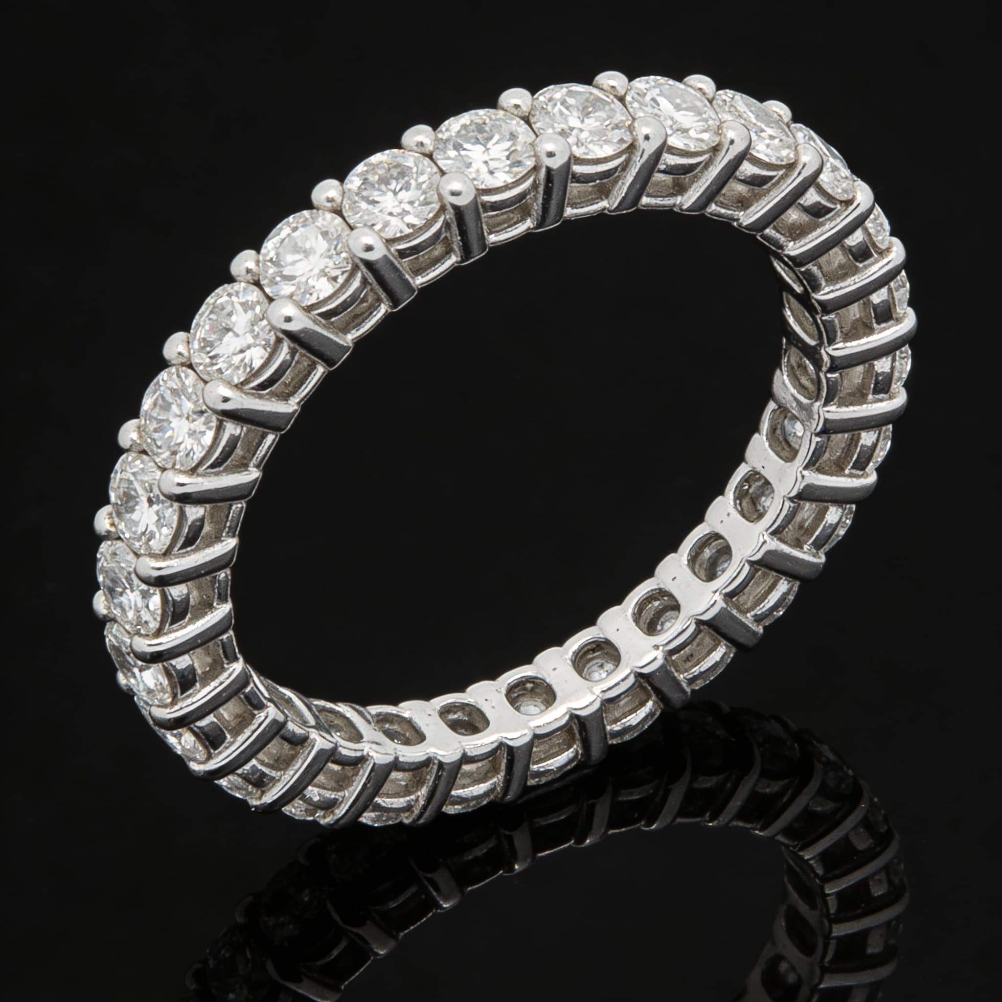 The Eternità Elongated U-Set Full Eternity Ring - 6