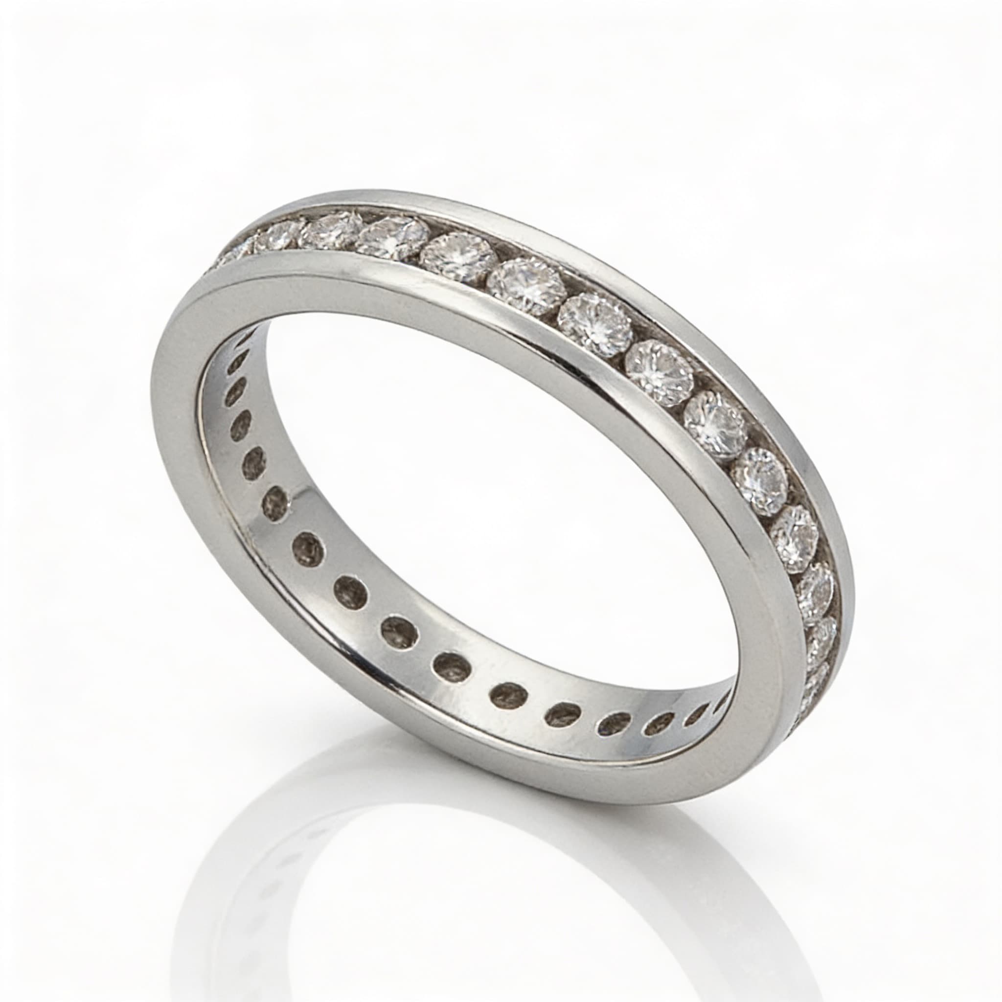The Eternità Full Channel Round Diamond Eternity Ring - 3