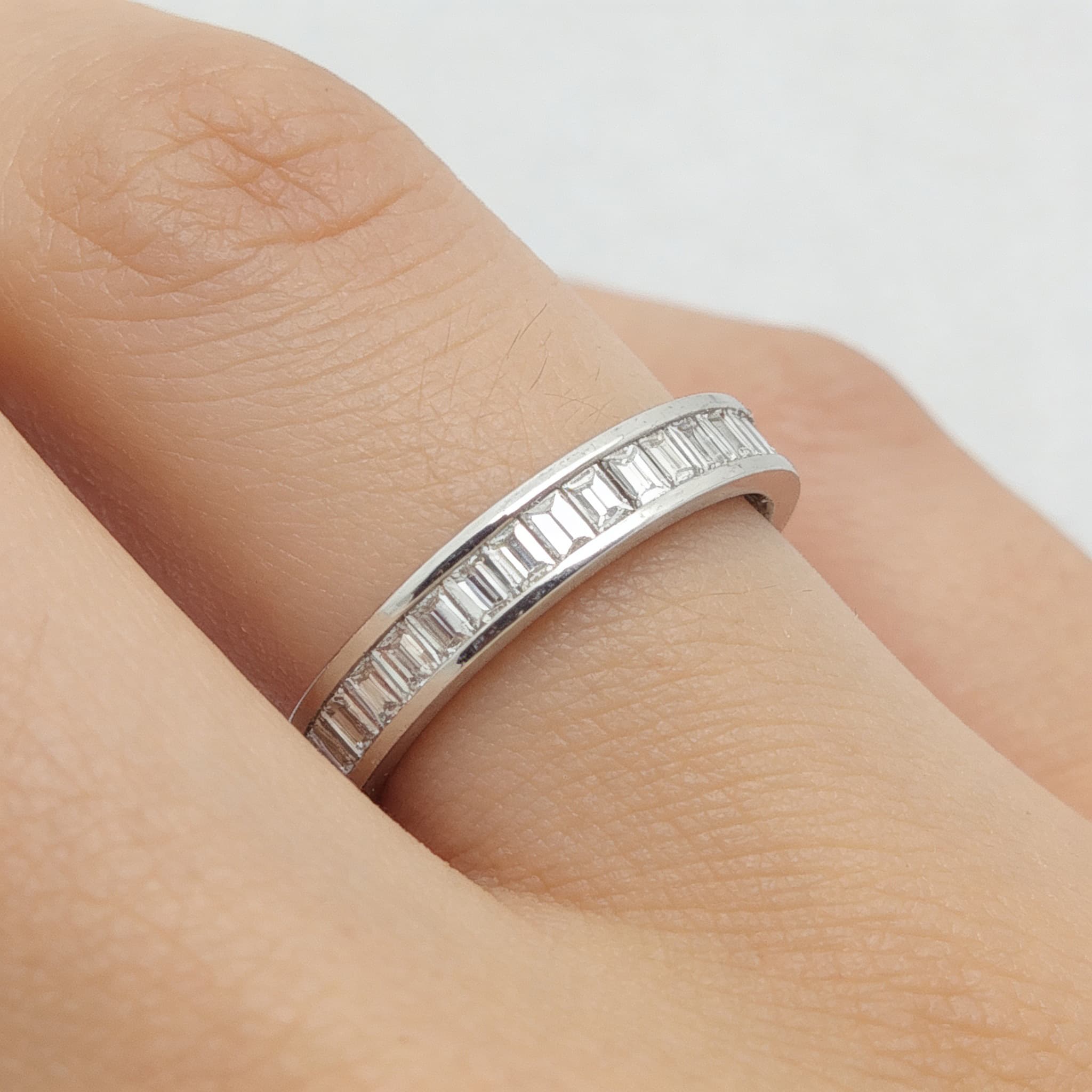 The Eternità Channel-Set Baguette Diamond Eternity Ring