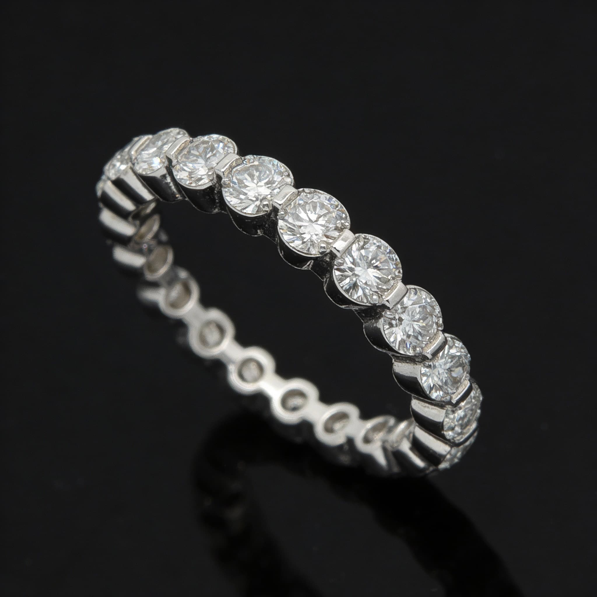The Eternità Full Bezel Round Eternity Ring - 5