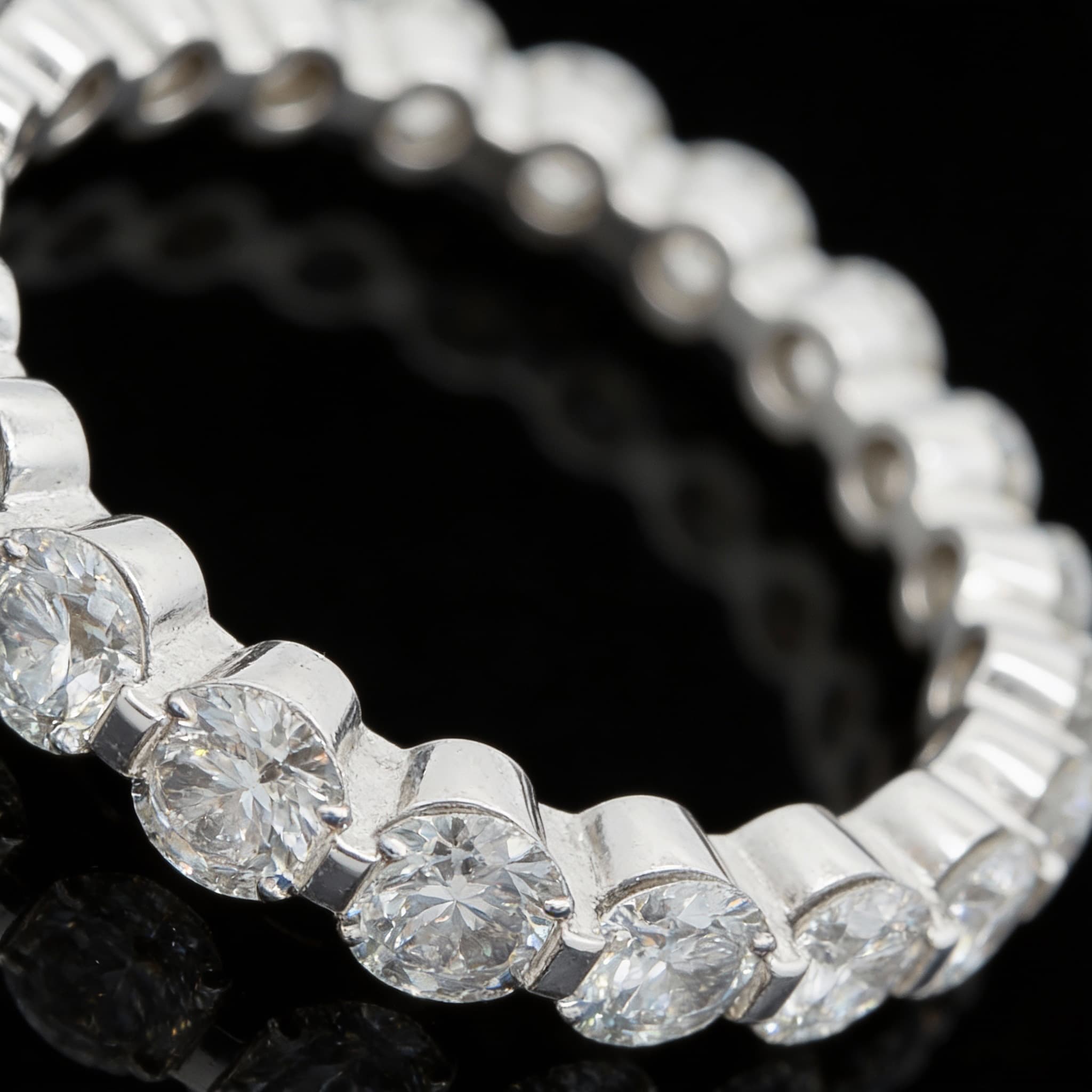 The Eternità Full Bezel Round Eternity Ring - 6