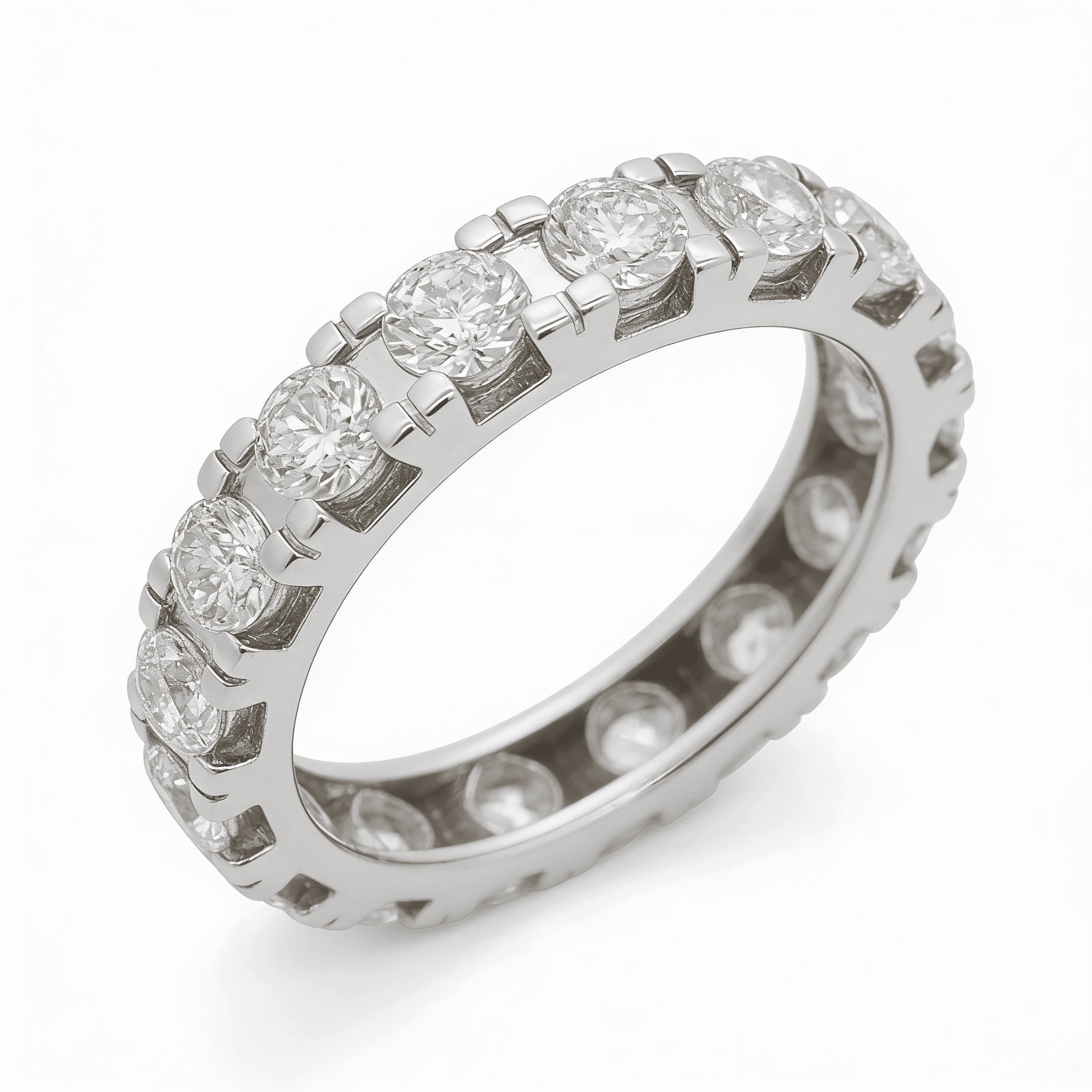 The Eternità Round Diamond Lattice Eternity Ring - 3