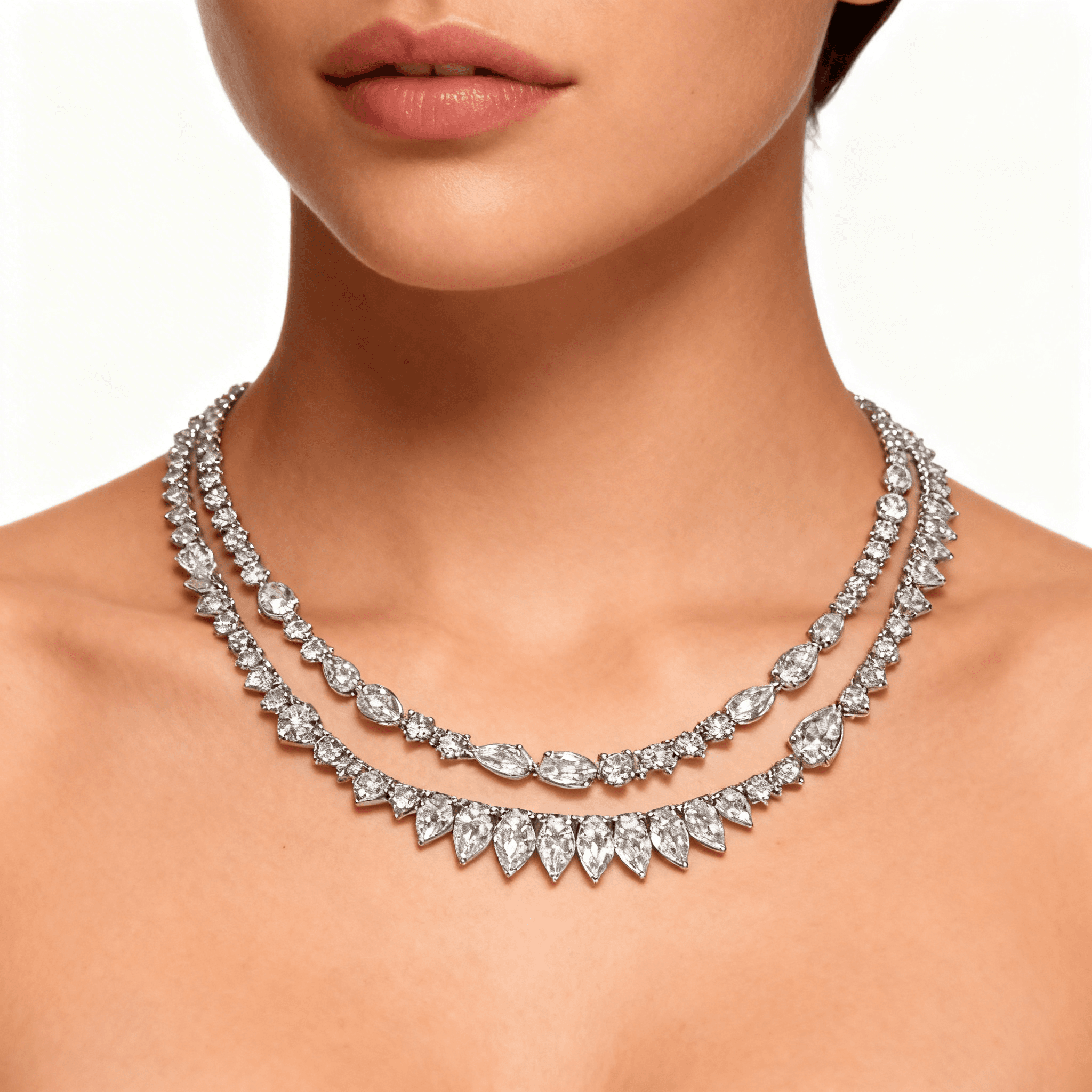 Les Exclusives Parallel Cascade Necklace