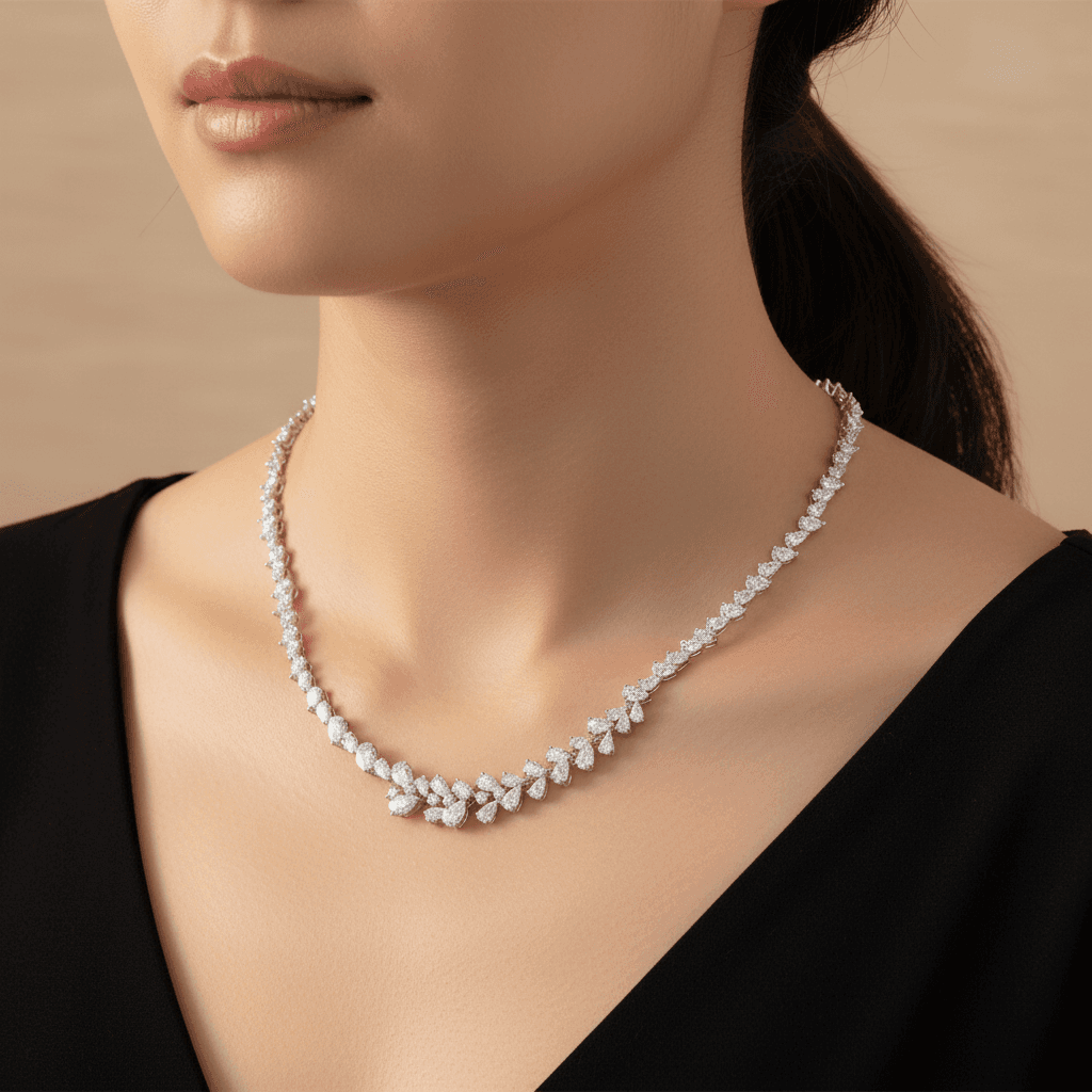 Les Exclusives Clustered Descent Necklace