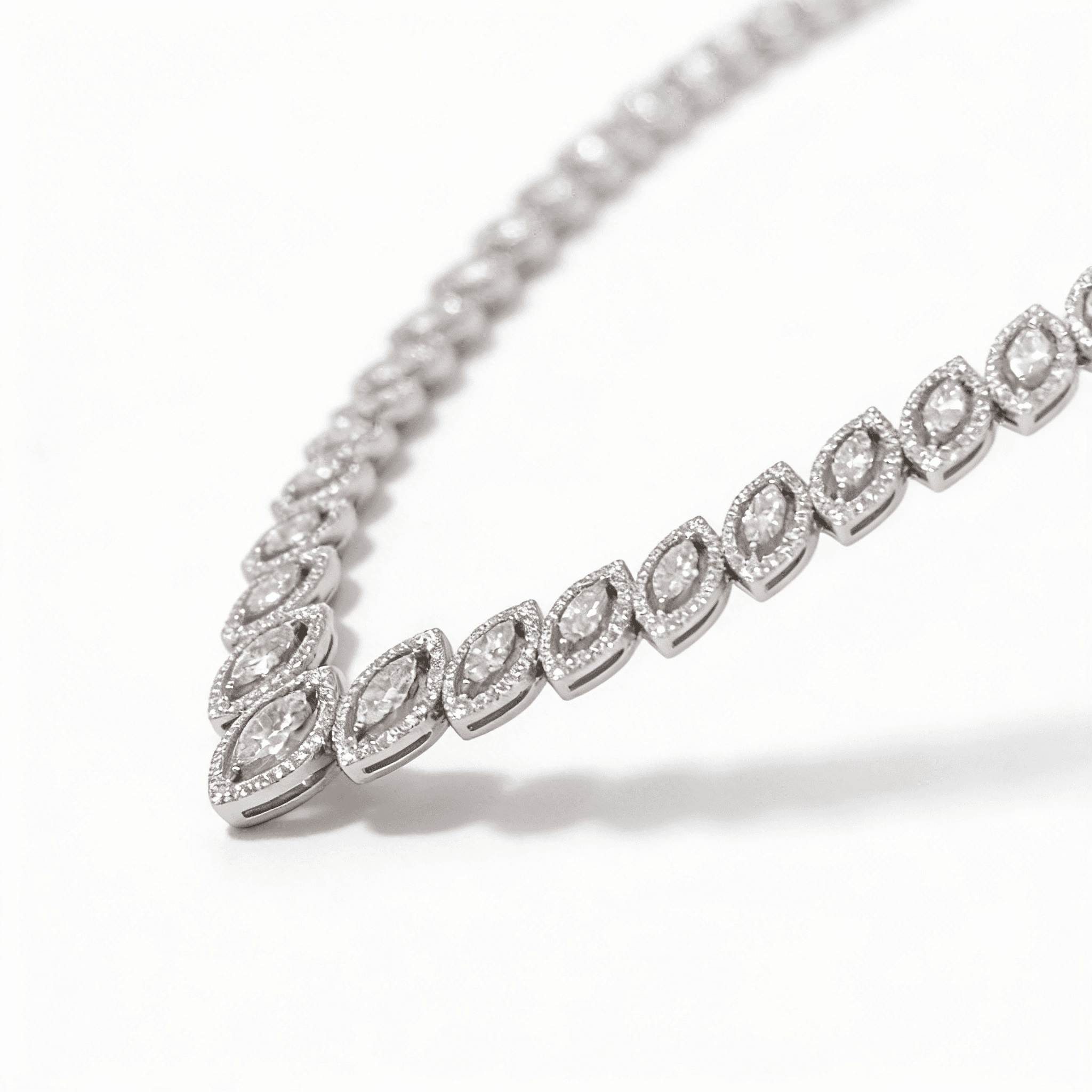 Les Exclusives Framed Marquise Necklace - 3