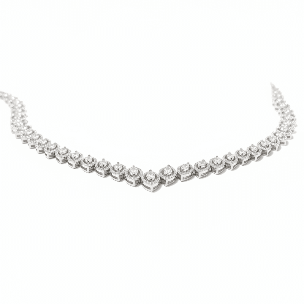 Les Exclusives Framed Marquise Necklace - 4