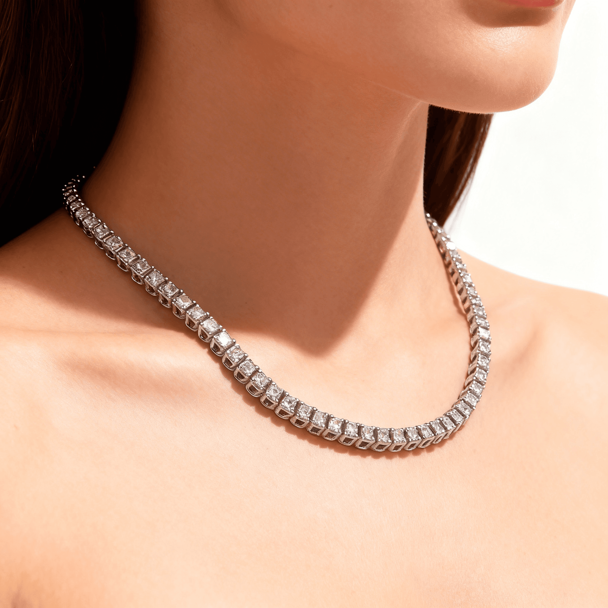 Les Exclusives Precision Tennis Necklace