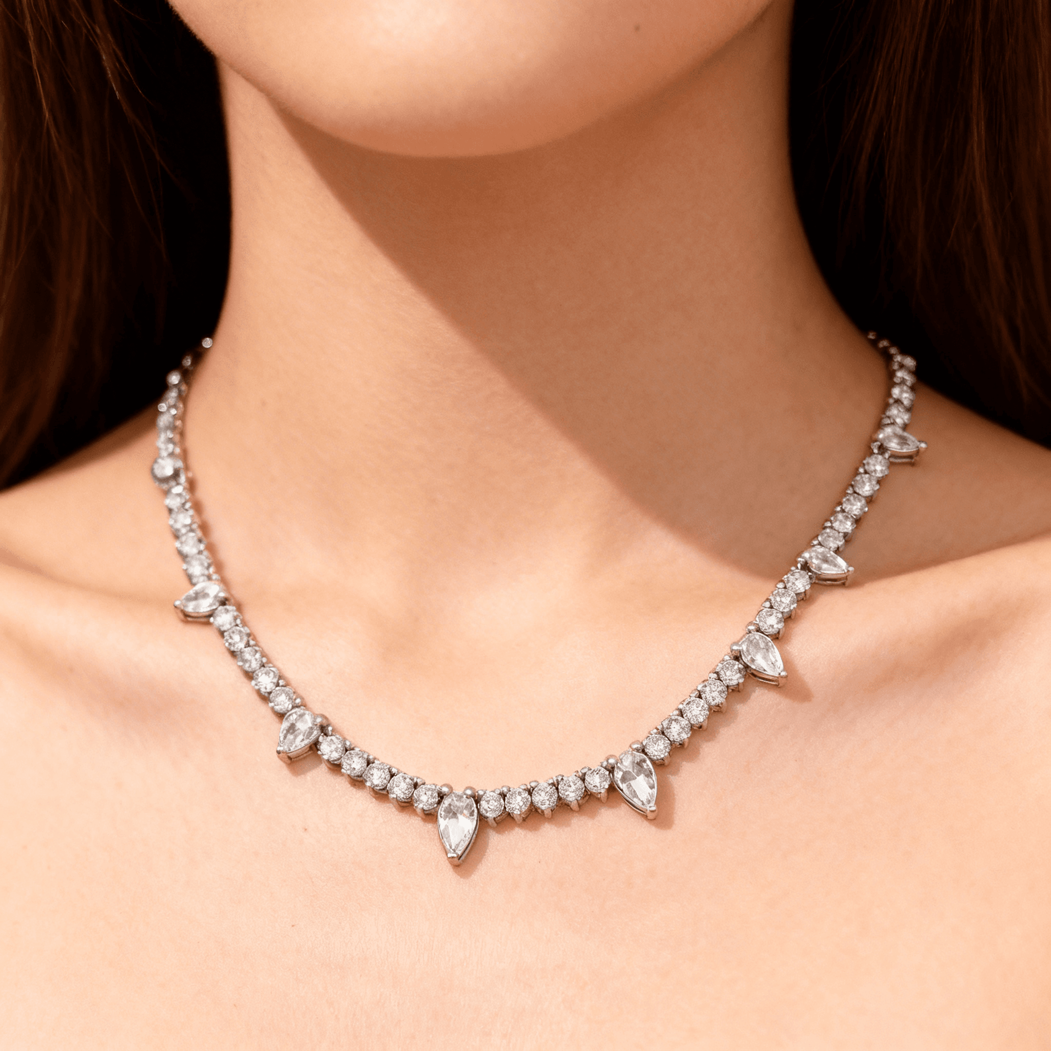 Les Exclusives Pear Accent Necklace 
