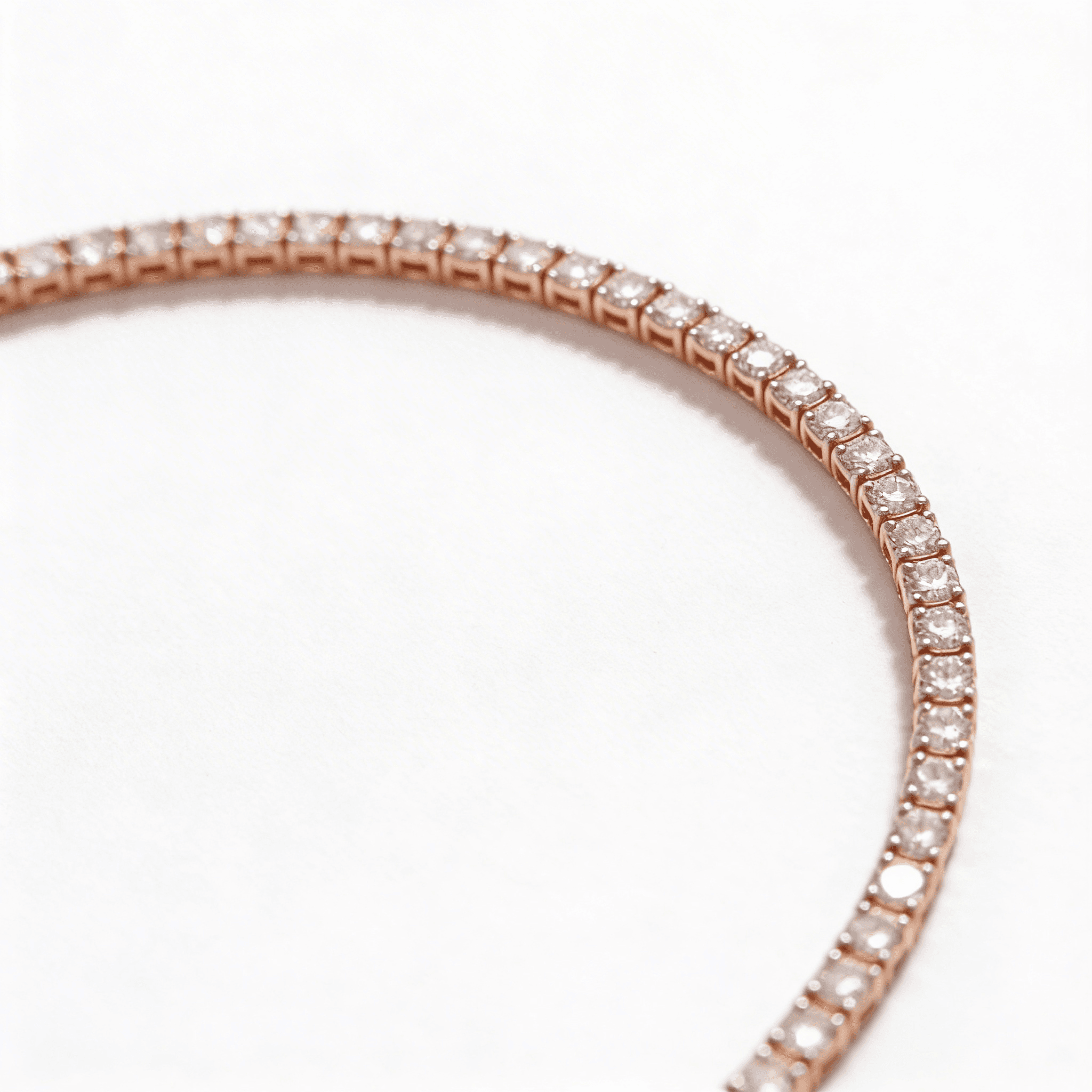 Les Exclusives Rose Line Necklace  - 3