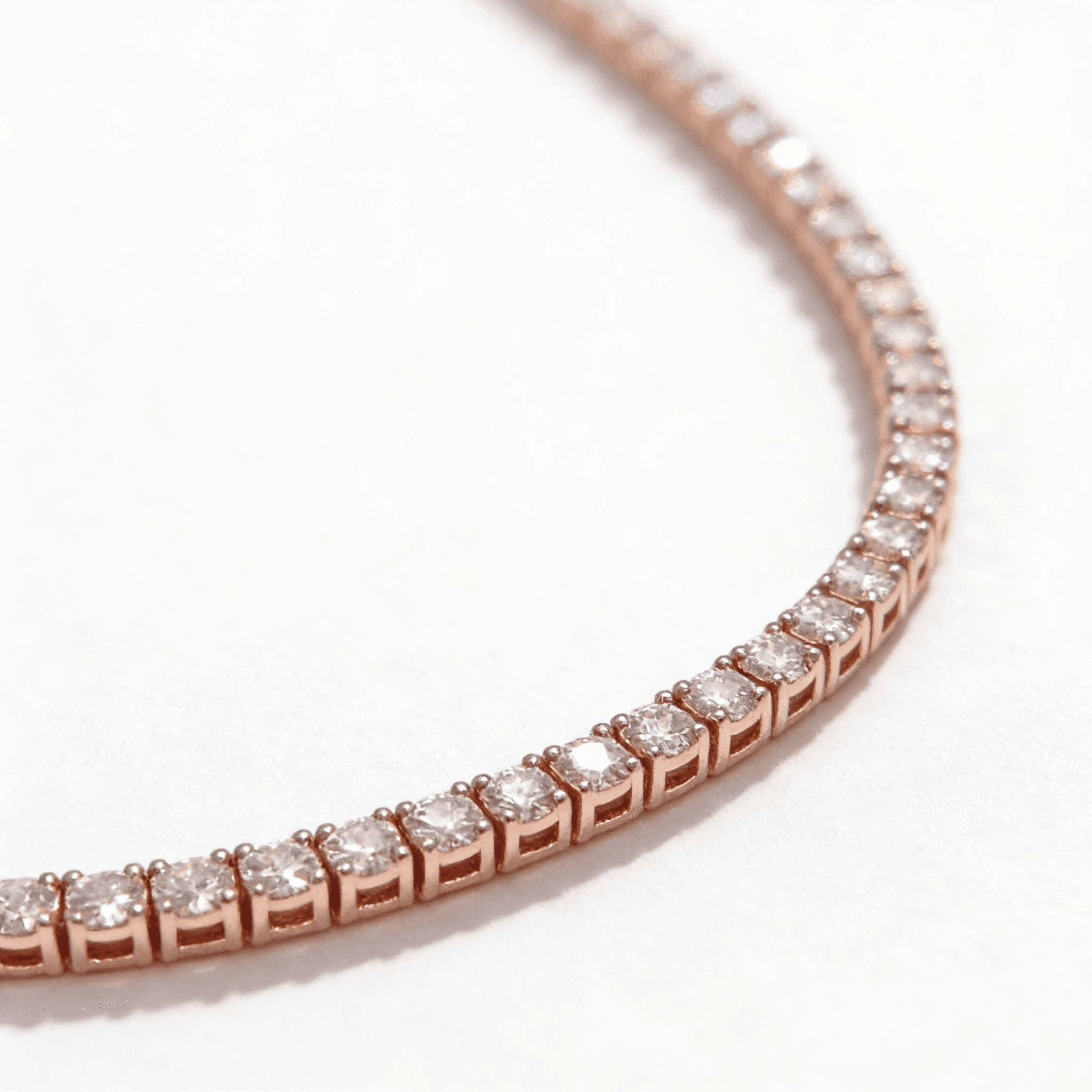 Les Exclusives Rose Line Necklace  - 4