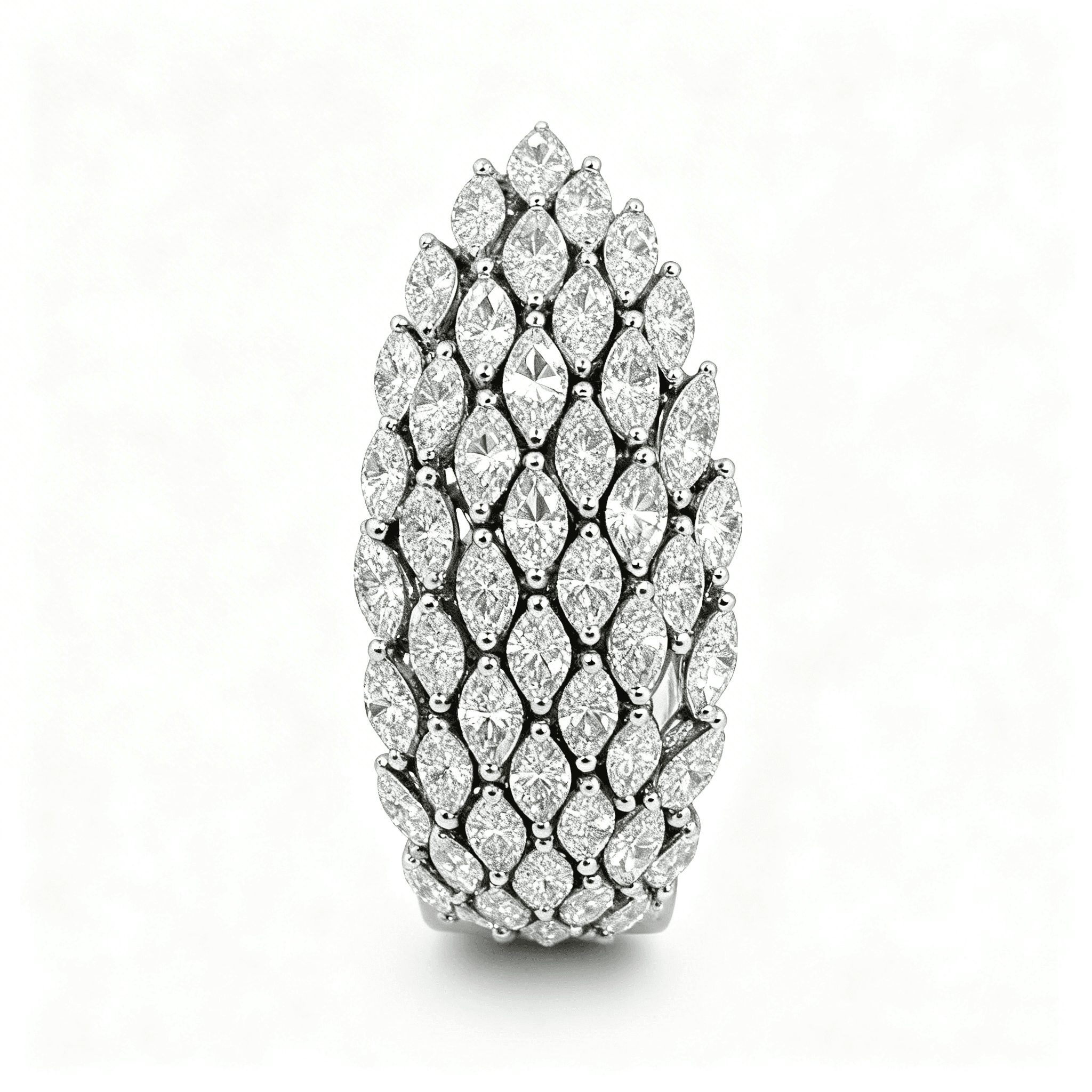 Les Exclusives Sculpted Marquise Ring - 4