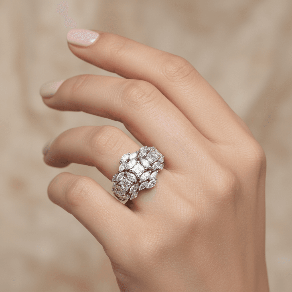 Les Exclusives Diamond Dome Ring