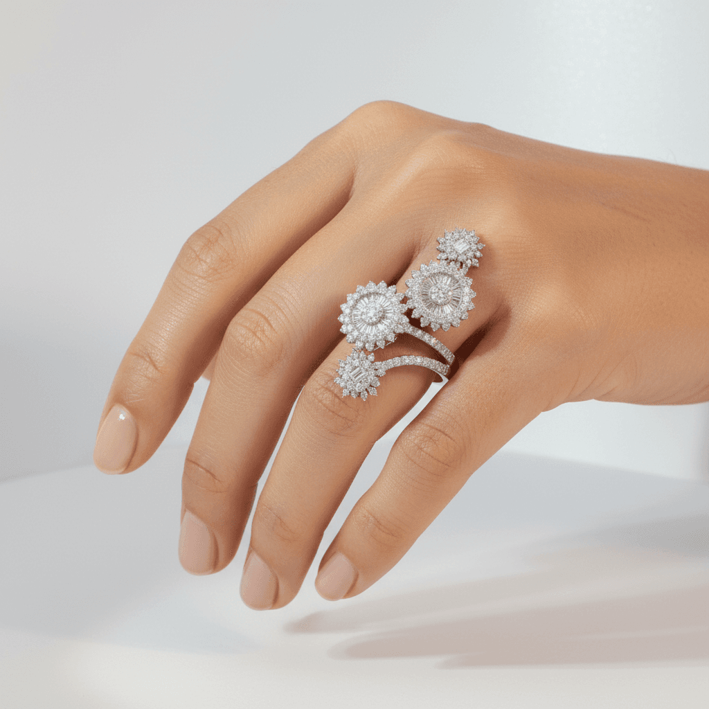 Les Exclusives Marquise Cluster Ring