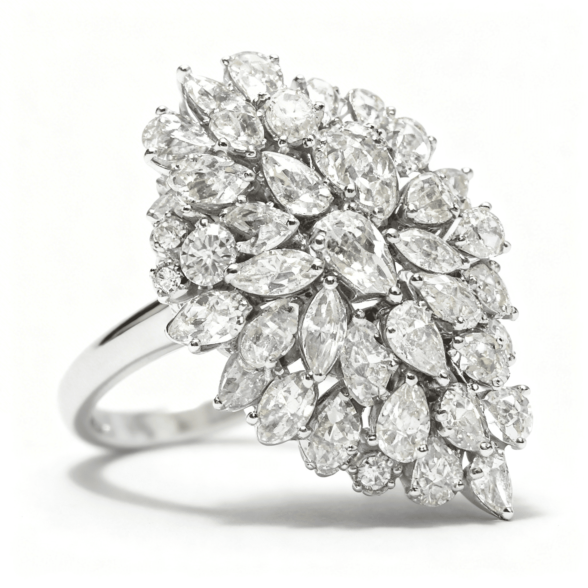 Les Exclusives Marquise Bloom Cluster Ring - 4