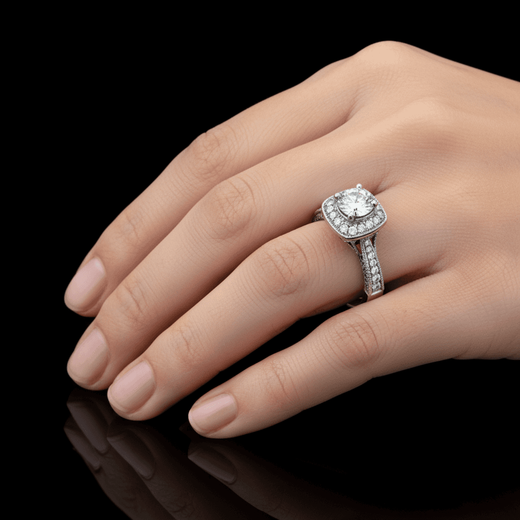 The Promettimi Halo Precision Ring