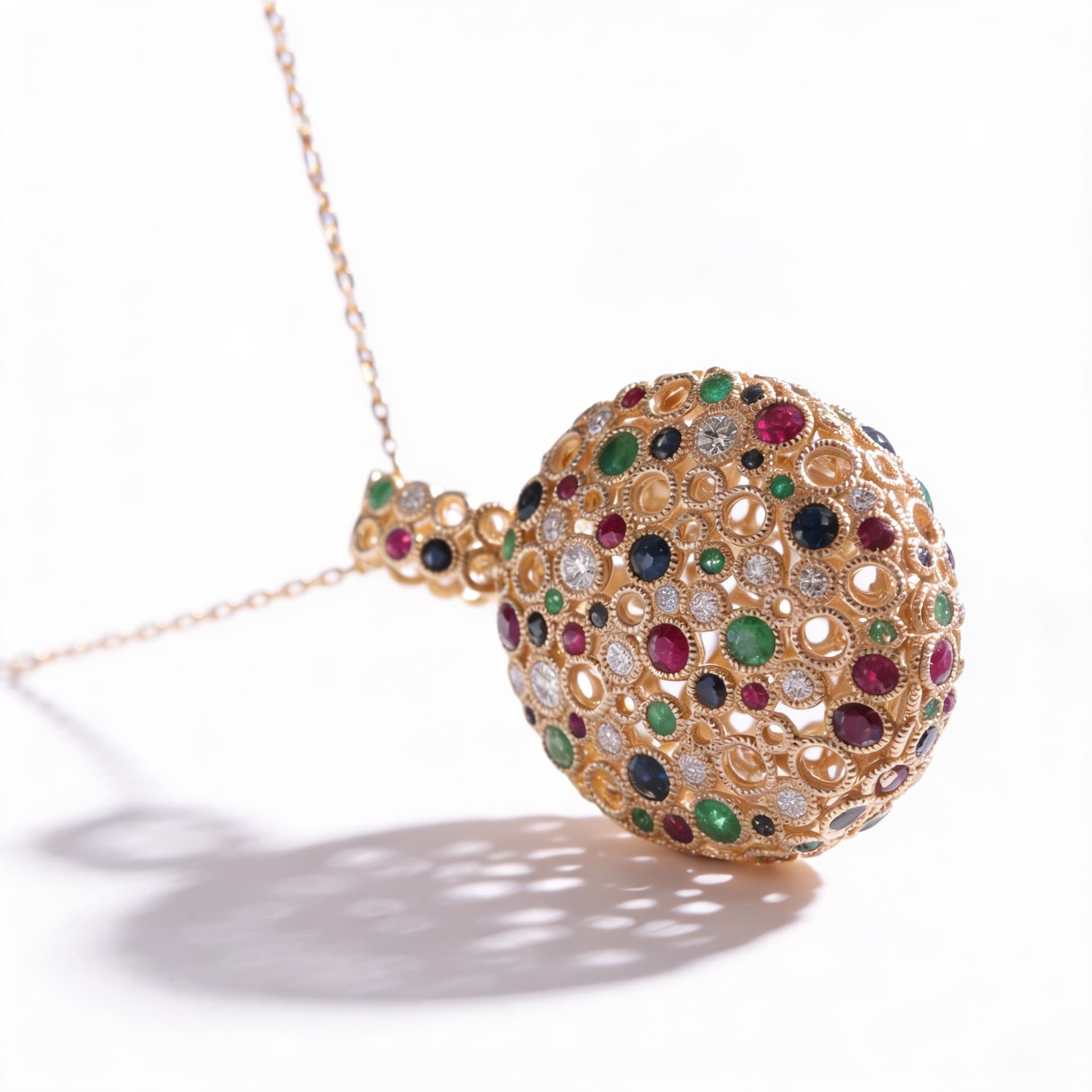 Torsade Sacre Large Pendant in Yellow Gold
