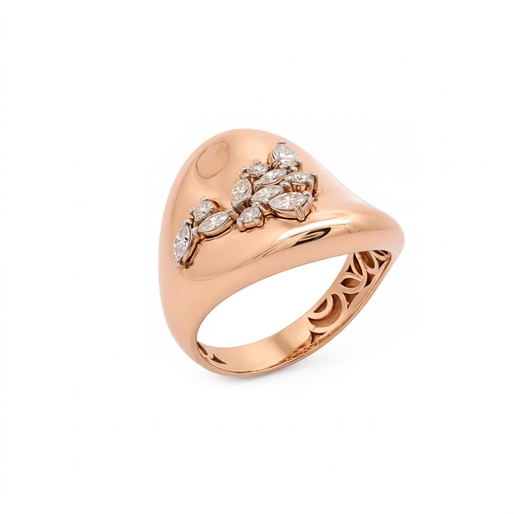 The Hiya Signature IV Sculpted Cluster Ring