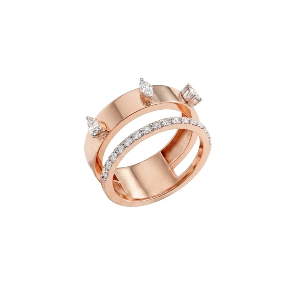 The Hiya Signature IV Dual Plane Diamond Ring