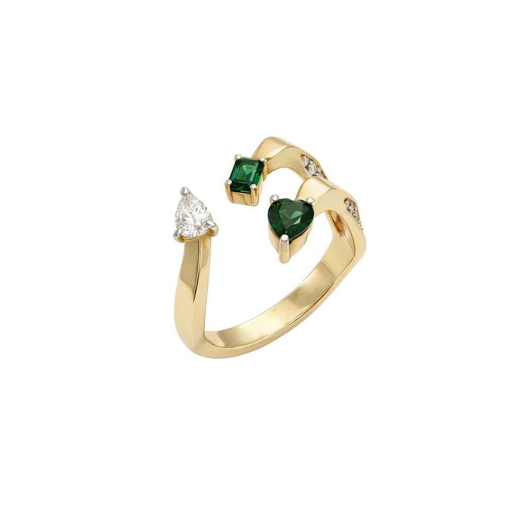 The Hiya Signature IV Tri-Point Open Ring 