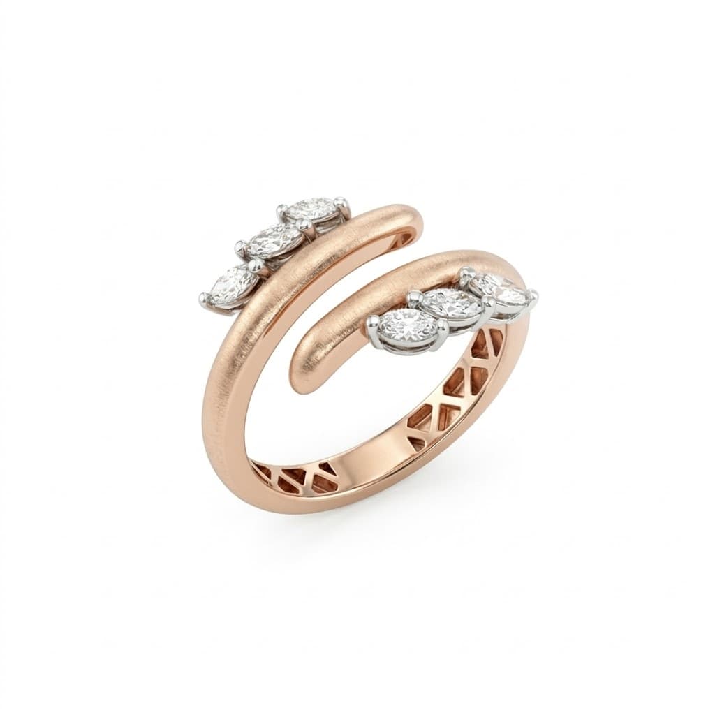 The Hiya Signature IV Split Orbit Marquise Ring