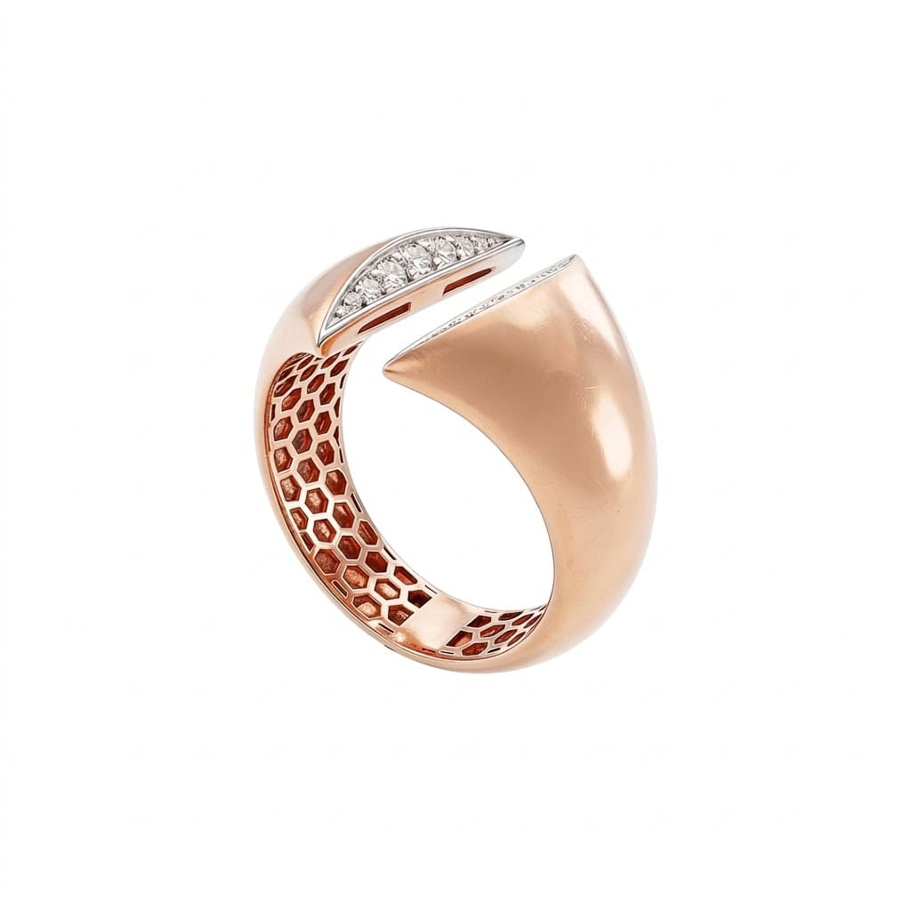 The Hiya Signature IV Aperture Pavé Ring 
