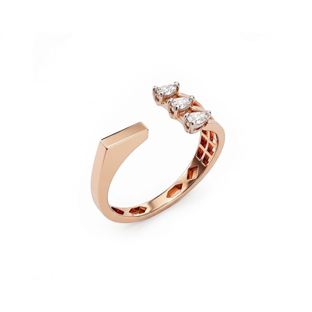 The Hiya Signature IV Marquise Spine Ring