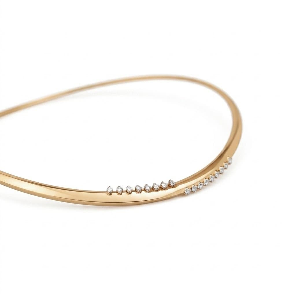 The Hiya Signature IV Linear Trace Diamond Choker