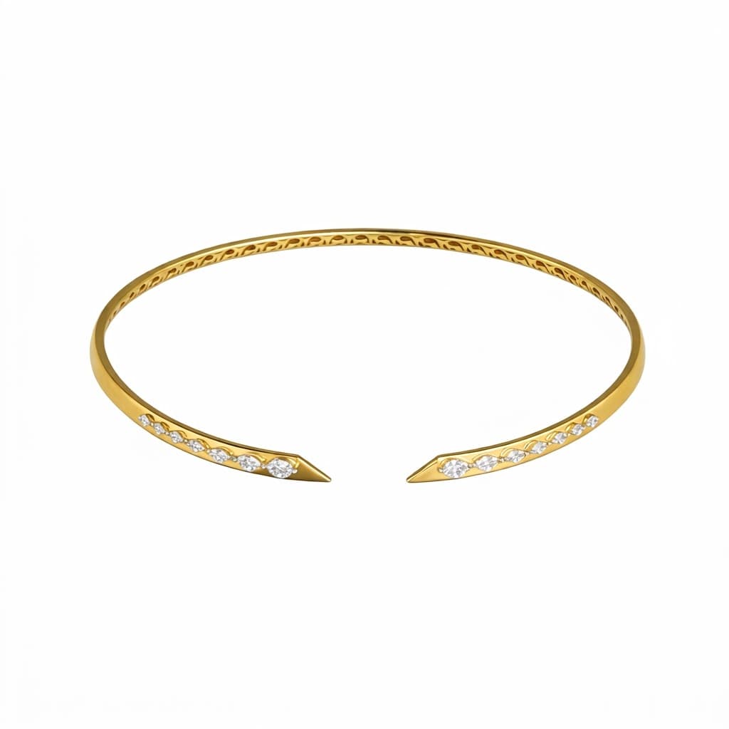 The Hiya Signature IV Point Line Diamond Choker