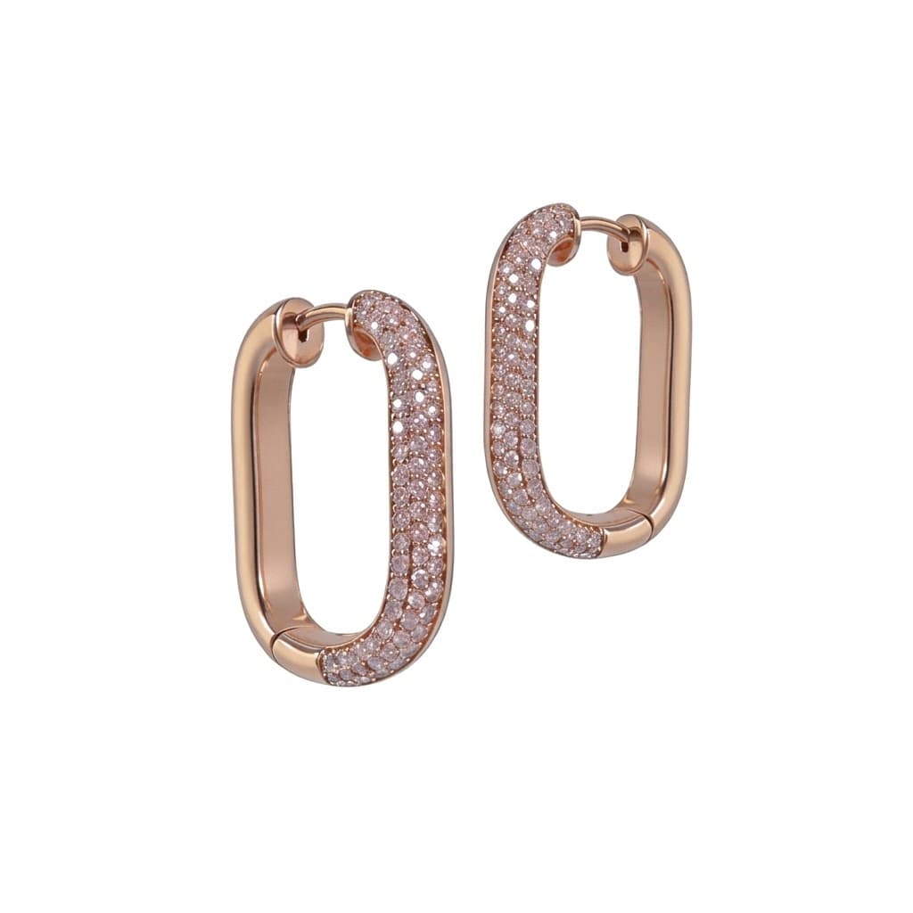 The Hiya Signature IV Curved Pavé Hoops