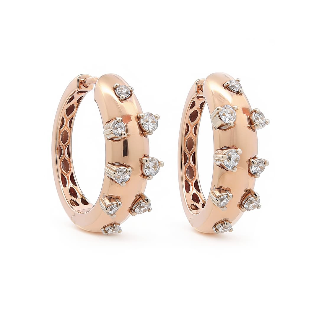 The Hiya Signature IV Orbit Diamond Hoops