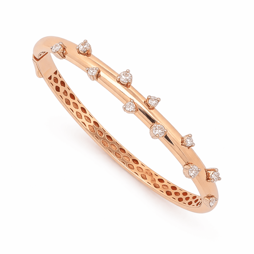 The Hiya Signature IV Prong-Set Diamond Bangle 