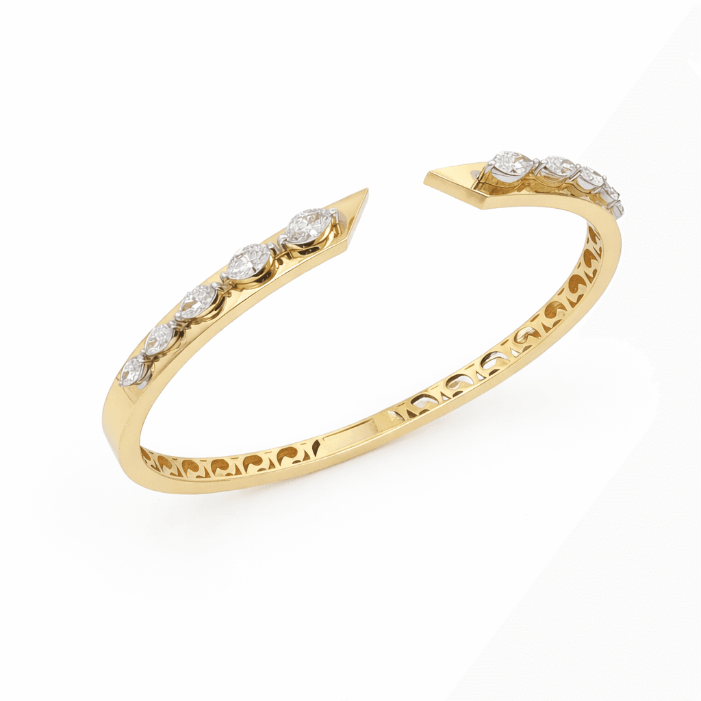 The Hiya Signature IV Open Diamond Bangle