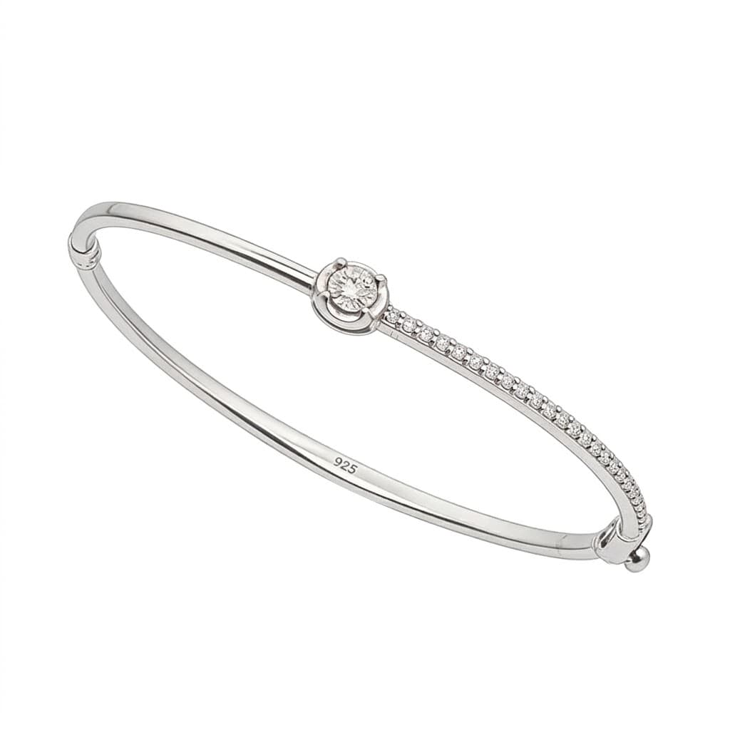 The Hiya Signature Half-Halo Diamond Bracelet 