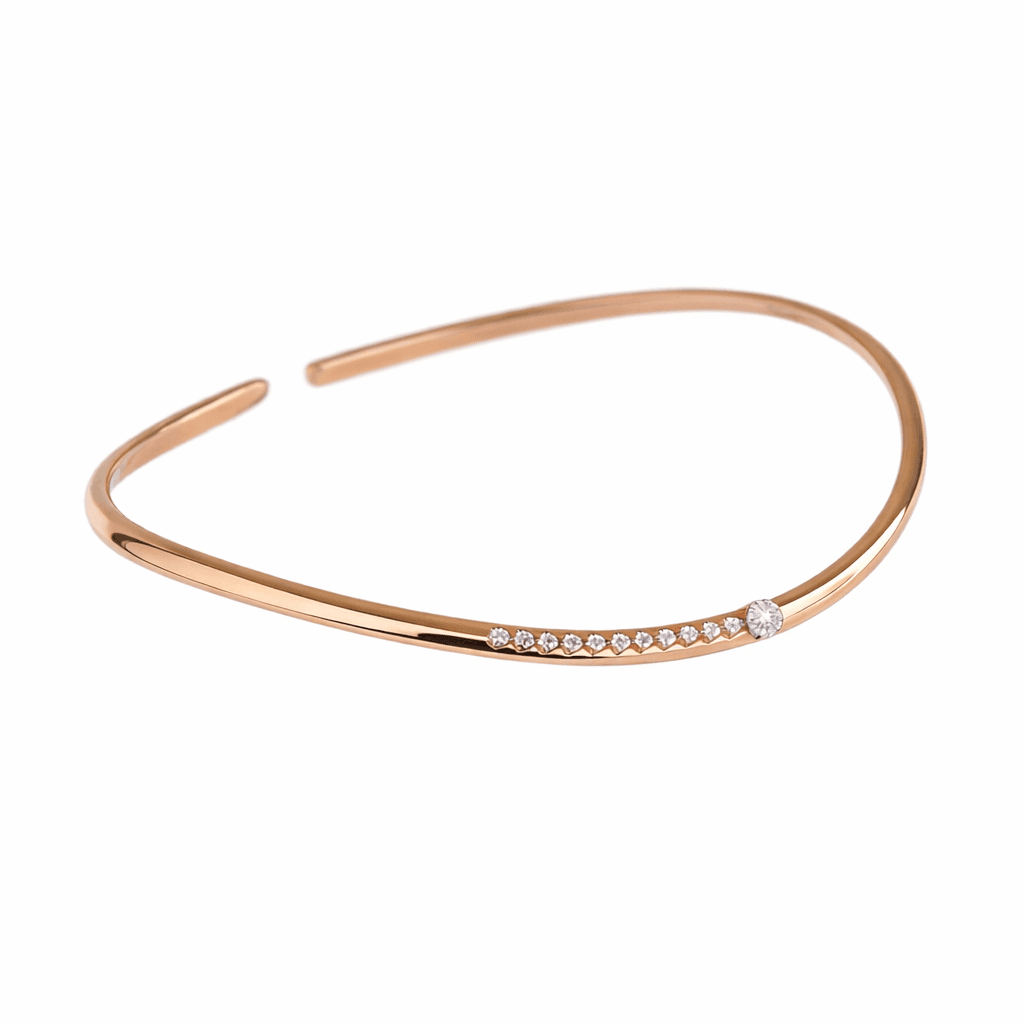 The Hiya Signature IV Single Line Diamond Choker 