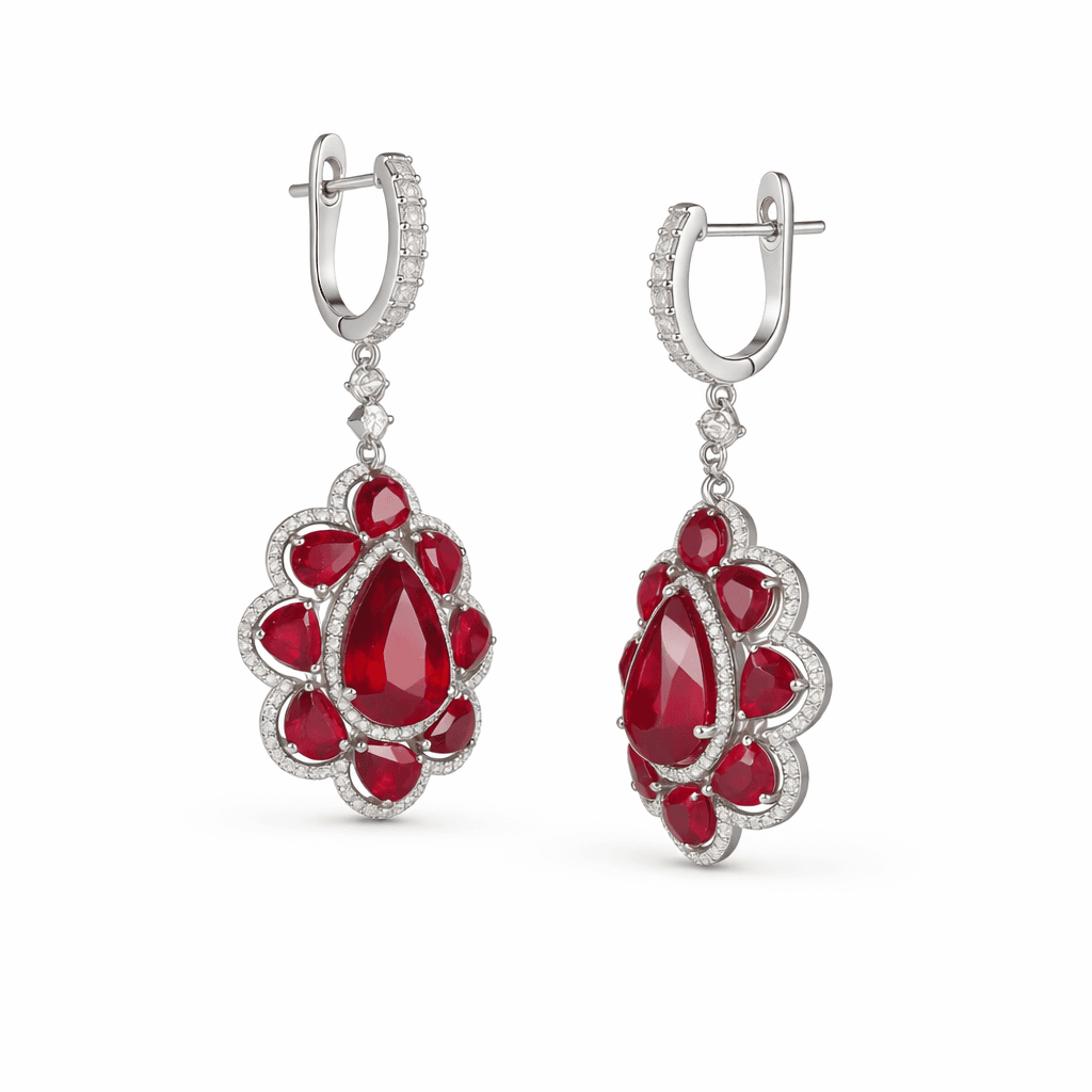The Peregrinus Ruby Imperial Cluster Drops