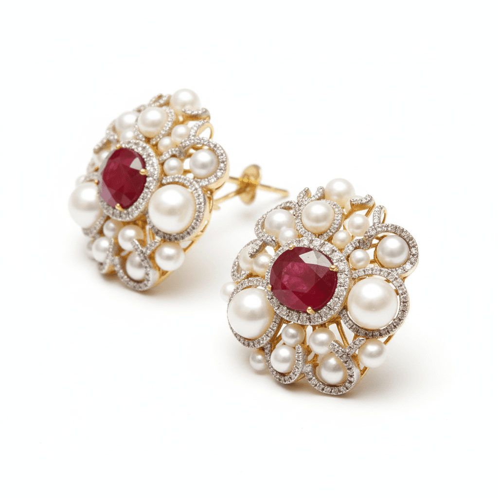 The Peregrinus Ruby Pearl Imperial Rosette