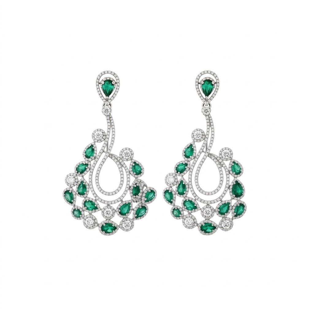  The Peregrinus Emerald Cascade Chandelier