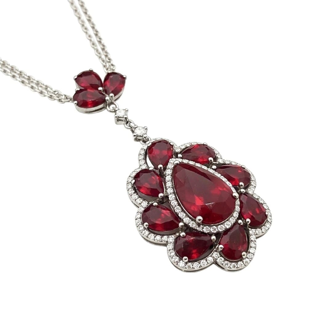 The Peregrinus Ruby Imperial Cluster Drops