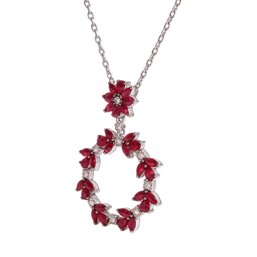 The Peregrinus Ruby Garland Pendant