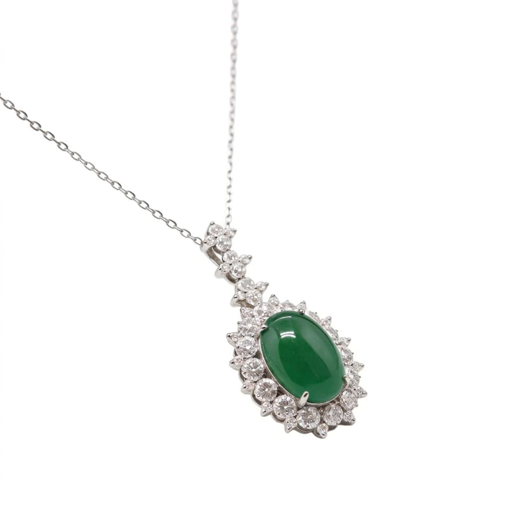 The Peregrinus Emerald Sovereign Cabochon Pendant