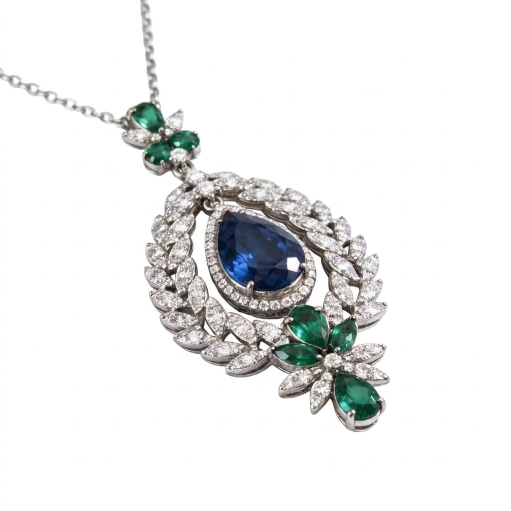 The Peregrinus Imperial Sapphire Wreath Pendant