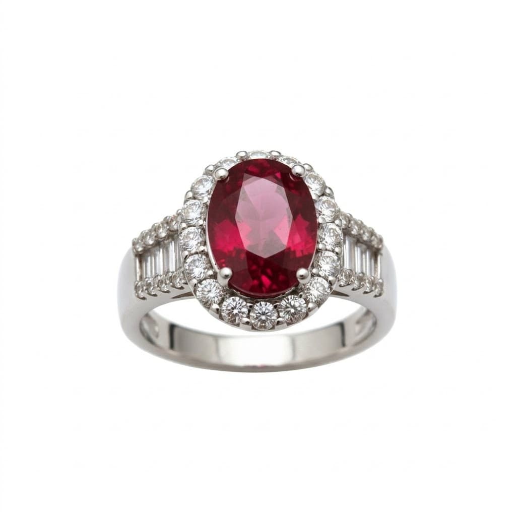 The Peregrinus Ruby Imperial Oval Ring