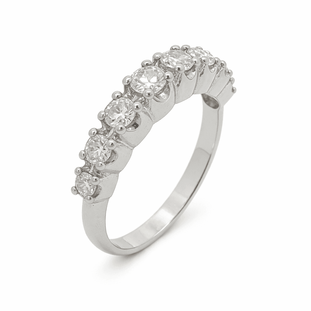 The Eternità Scalloped Round Diamond Ring