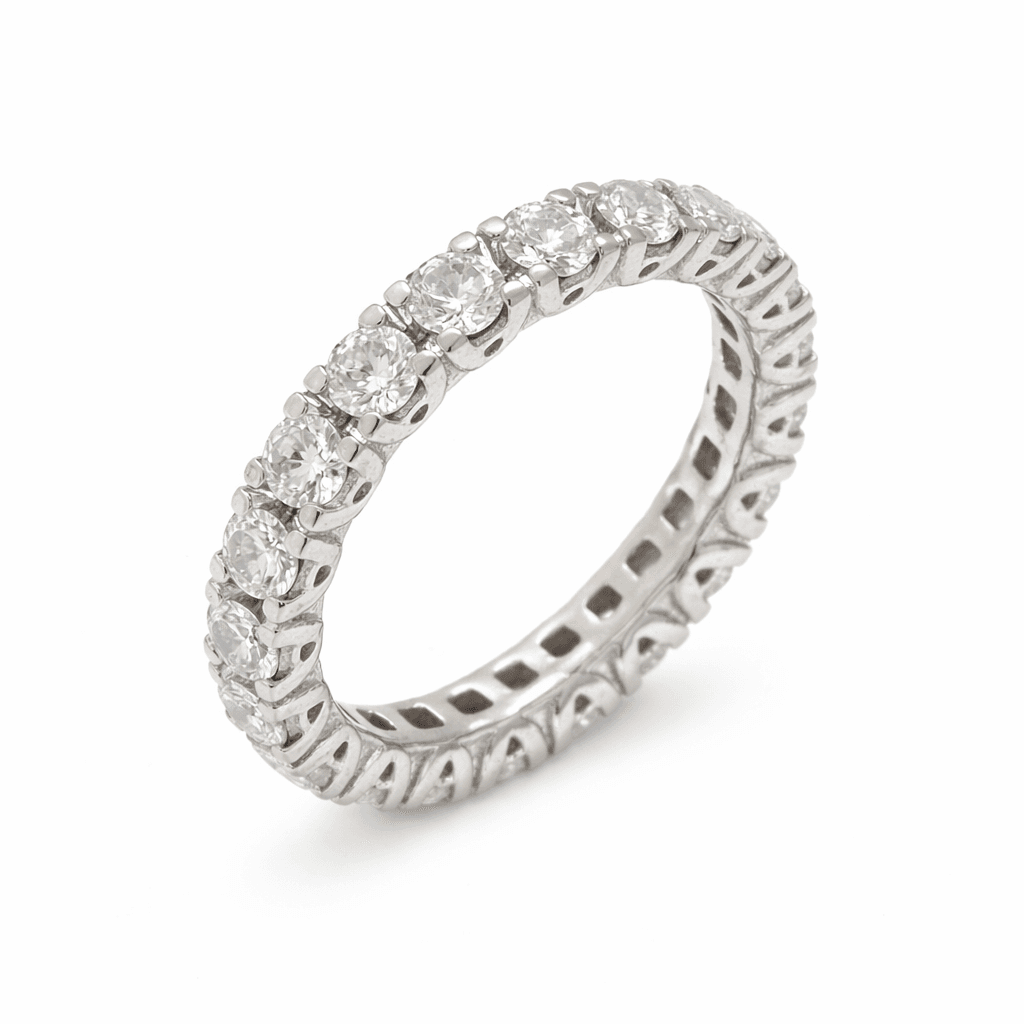  The Eternità Precision-Set Diamond Band