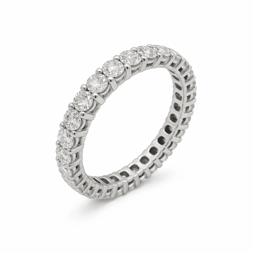 The Eternità Elongated U-Set Full Eternity Ring