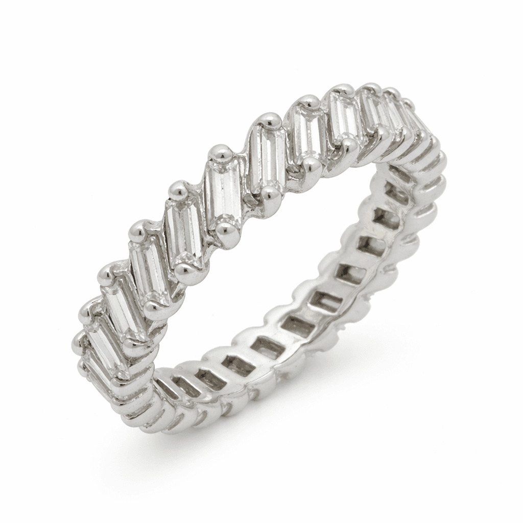  The Eternità Linear Baguette Diamond Eternity Ring