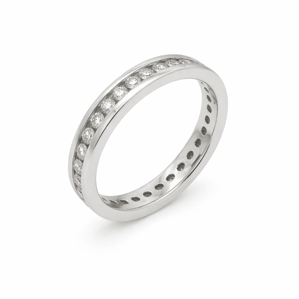 The Eternità Full Channel Round Diamond Eternity Ring