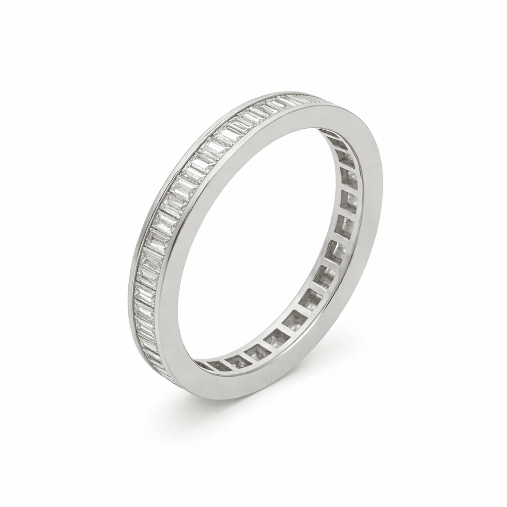 The Eternità Channel-Set Baguette Diamond Eternity Ring