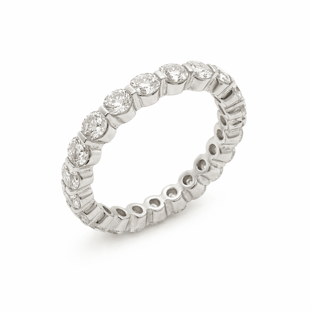 The Eternità Full Bezel Round Eternity Ring