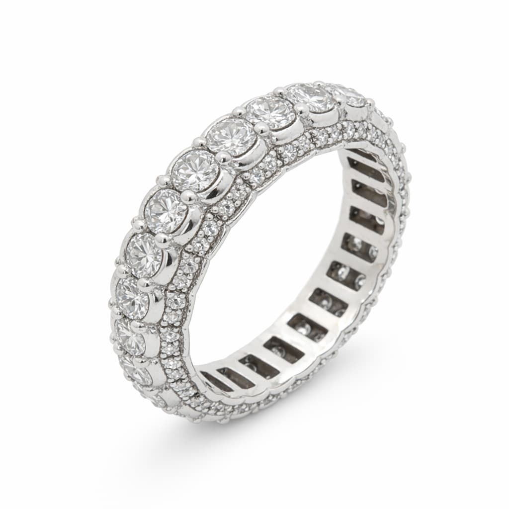 The Eternità Multi-Tier Pavé Full Eternity Ring 